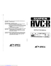 APEXi Super AVC-R Instruction Manual