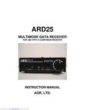 AOR ARD-25 Instruction Manual