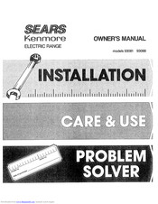 KENMORE Sears 93081 Owner's Manual