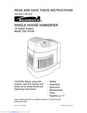 KENMORE 758.144108 Operator's Manual