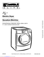 KENMORE HE 4 Electric dryer 110.8508 Use And Care Manual