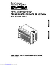 KENMORE 580.74053300 Owner's Manual