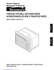 KENMORE 580.75119 Owner's Manual