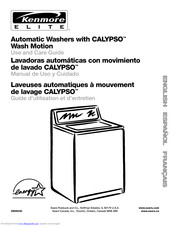 KENMORE Elite Capypso Automatic washer Use And Care Manual
