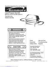 KENMORE 415.16115 Assembly Instructions/Use And Care Manual