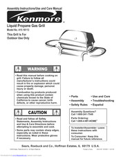 KENMORE 415.16113 Assembly Instructions/Use And Care Manual