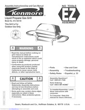 KENMORE 415.162130 Assembly Instructions/Use And Care Manual