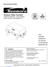 KENMORE 122.16104800 Use And Care Manual