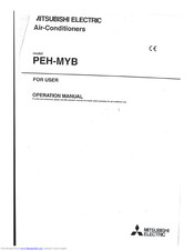 Mitsubishi Electric PEH-MYB Operation Manual