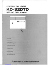 Mitsubishi KD-32DTD Use & Care Manual