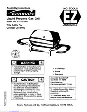 KENMORE 415.152040 Assembly Instructions Manual