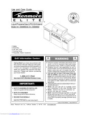 Kenmore 141.16689800 Use And Care Manual
