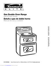 Kenmore Elite Gas double oven range Use And Care Manual