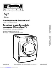 Kenmore HE5 Gas dryer with Steamcare 110.9770 Use And Care Manual