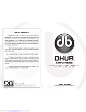 DB Research Okur A3 1050.1D User Manual And Installation Instructions