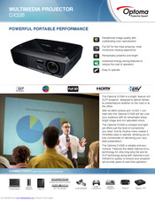 Optoma DX326 Specification