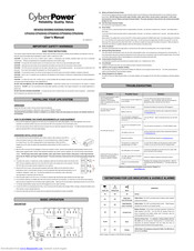 Cyberpower SX500G User Manual