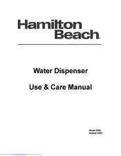 Hamilton Beach 2202 Use & Care Manual