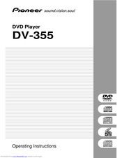 Pioneer DV-355 Operating Instructions Manual