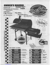 Char-Griller Smokin Pro 1244 Owner's Manual