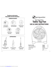 Germ Guardian F1000 Use And Care Instruction