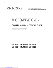 GOLDSTAR MA-1302B Owner's Manual & Cooking Manual