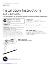 GE GLD4160L00SS Installation Instructions Manual