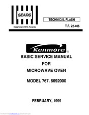 Kenmore 767.8692000 Basic Service Manual