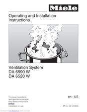 Miele DA 6590 W Operating And Installation Instruction
