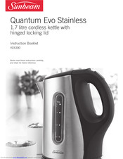 Sunbeam Quantum Evo KE6300 Instruction Booklet