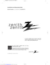 Zenith Z42PQ20 Installation & Operating Manual