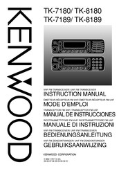 Kenwood TK-8189 Instruction Manual