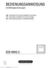 Kuppersbusch EEB 9800.5 Use And Installation Instructions