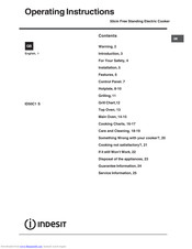 Indesit ID50C1 S Operating Instructions Manual