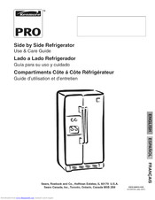 Kenmore Side by side refrigerator Use And Care Manual