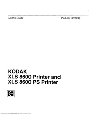 Kodak XLS 8600 PS User Manual