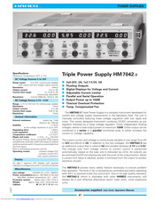Hameg HM7042-3 Specifications