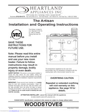 Heartland Artisan Installation And Operating Instructions Manual