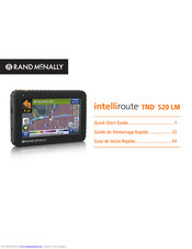 Rand Mcnally intelliroute TND 520 LM Quick Start Manual