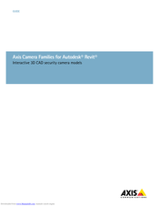 Axis Axis Camera Families for Autodesk Revit Manual