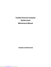 Toshiba TECRA A3/S2 SERIES Maintenance Manual