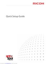 Ricoh 403080 - Aficio SP 4100N-KP B/W Laser Printer Quick Setup Manual