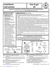 GE DMCD330GJWC Installation Instructions Manual