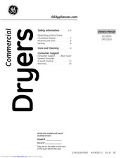 GE Profile DMCD330EJWC Owner's Manual