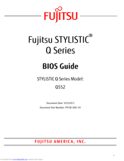 Fujitsu Stylistic Q552 Bios Manual