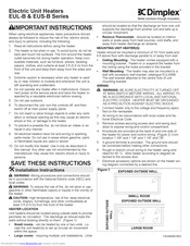 Dimplex Electric Unit Heaters Manual