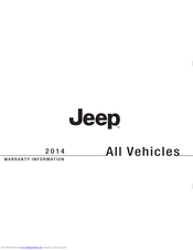 Jeep 2014 All vehicles Warranty Information Booklet