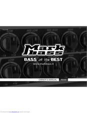 Markbass R 500 Owner's Manual