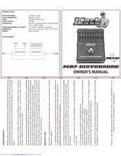 Markbass KCO273SS Owner's Manual
