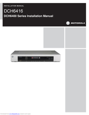 Motorola DCH6400 Series Installation Manual